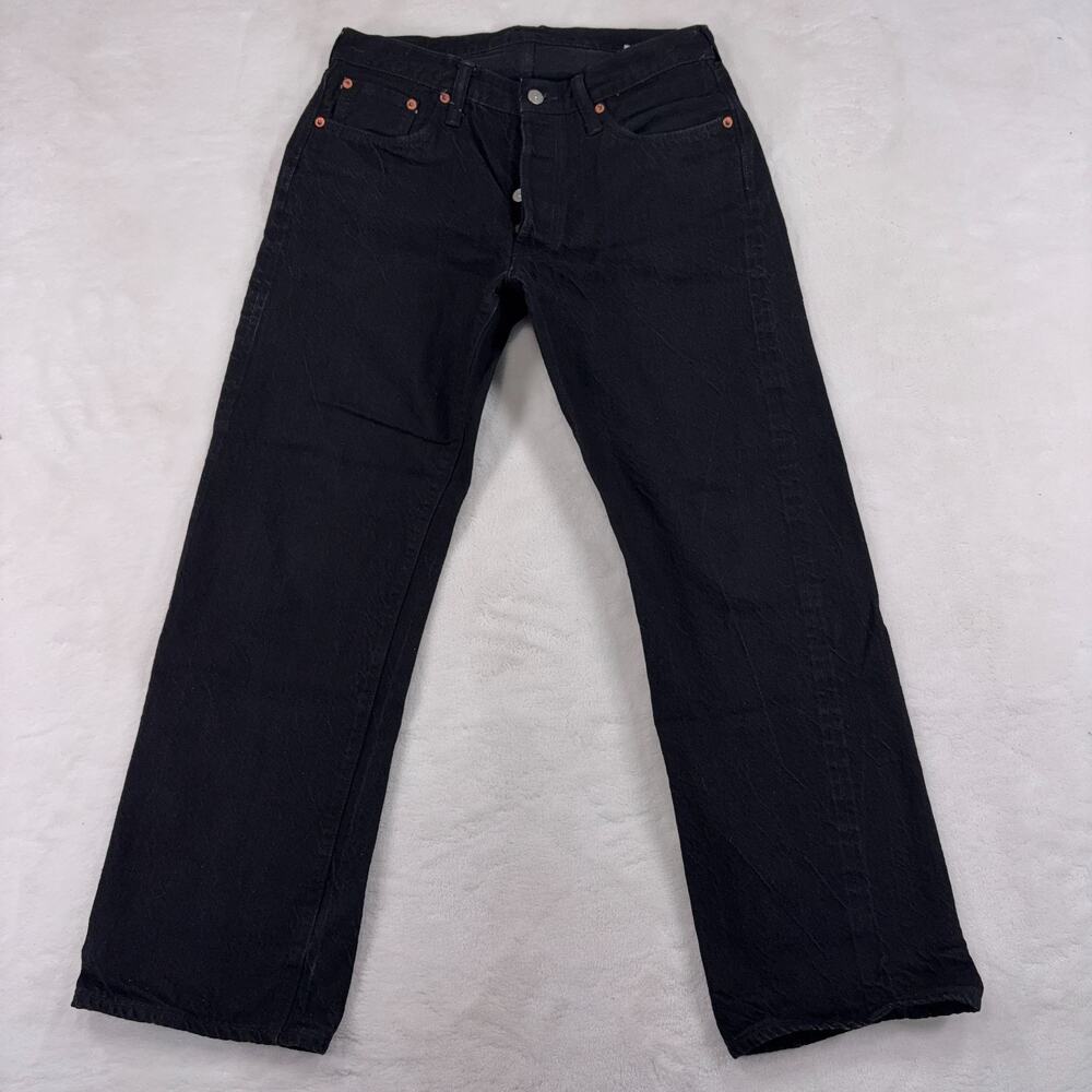 Sugar Cane Black Selvedge Denim Jeans Mens 33x34 Button Fly Made In Japan